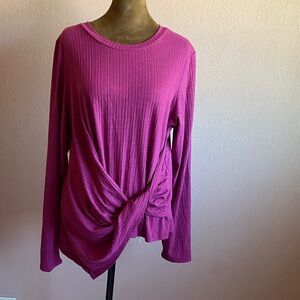 Olivia Sky Fuchsia Long Sleeve Top
